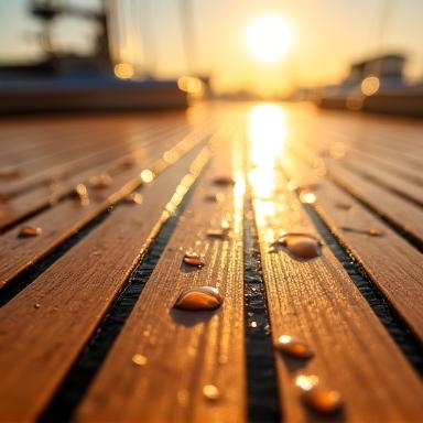Dettaglio restauro coperta in teak