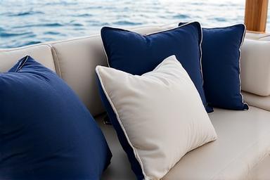 Cuscini nautici su misura in tessuto tecnico